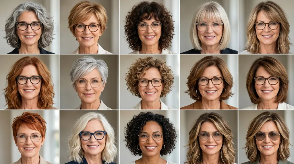 découvrez 12 coupes de cheveux tendance pour femme de 50 ans portant des lunettes, alliant élégance et modernité pour sublimer votre style au quotidien.